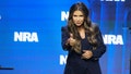 INDIANAPOLIS, INDIANA, UNITED STATES - 2023/04/14: South Dakota Governor Kristi Noem speaks to guests at the 2023 NRA-ILA Leadership Forum in Indianapolis. The forum is part of the National Rifle Association's Annual Meetings &amp; Exhibits which is expected to draw around 70,000 guests, opens today and runs through Sunday. (Photo by Jeremy Hogan/SOPA Images/LightRocket via Getty Images)