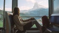 Young Caucasian woman traveling on the train near Matterhorn, Swiss Alps - Fox News