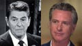 Gavin Newsom and Ronald Reagan