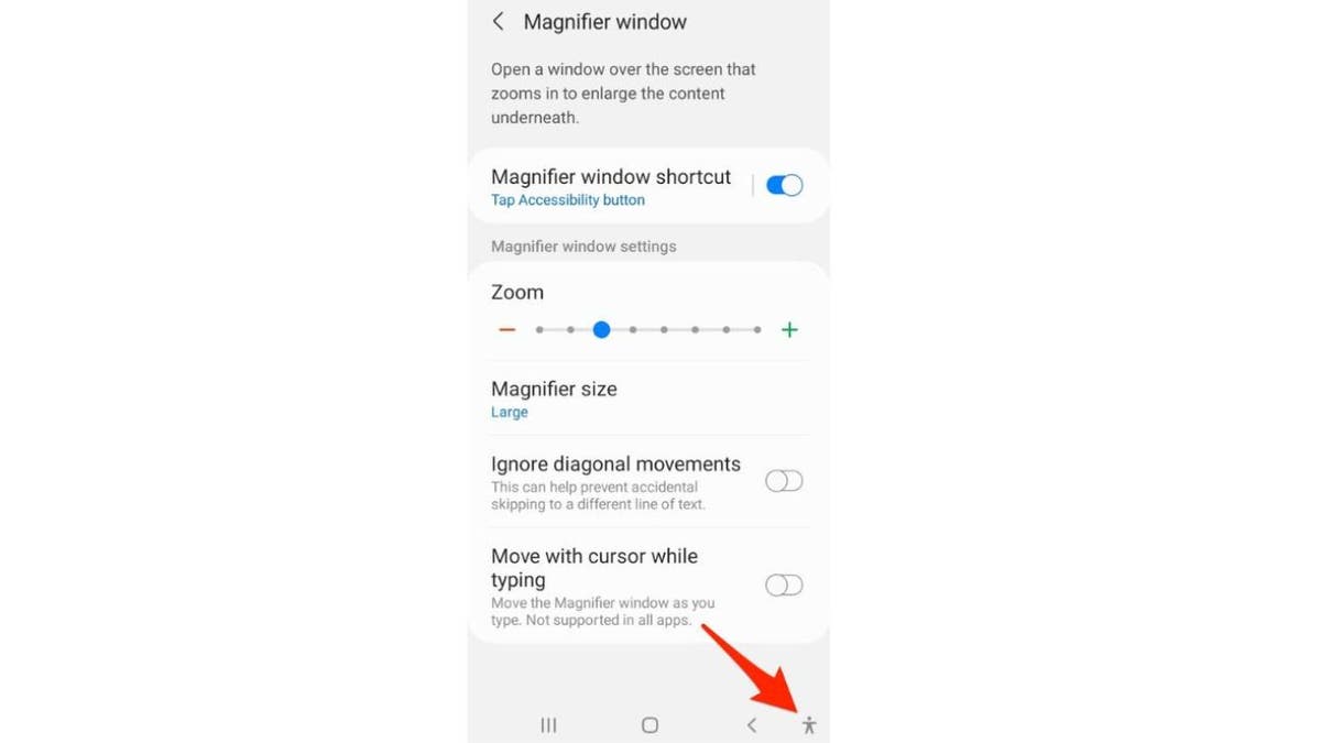 Steps to get to the Magnifier Camera App