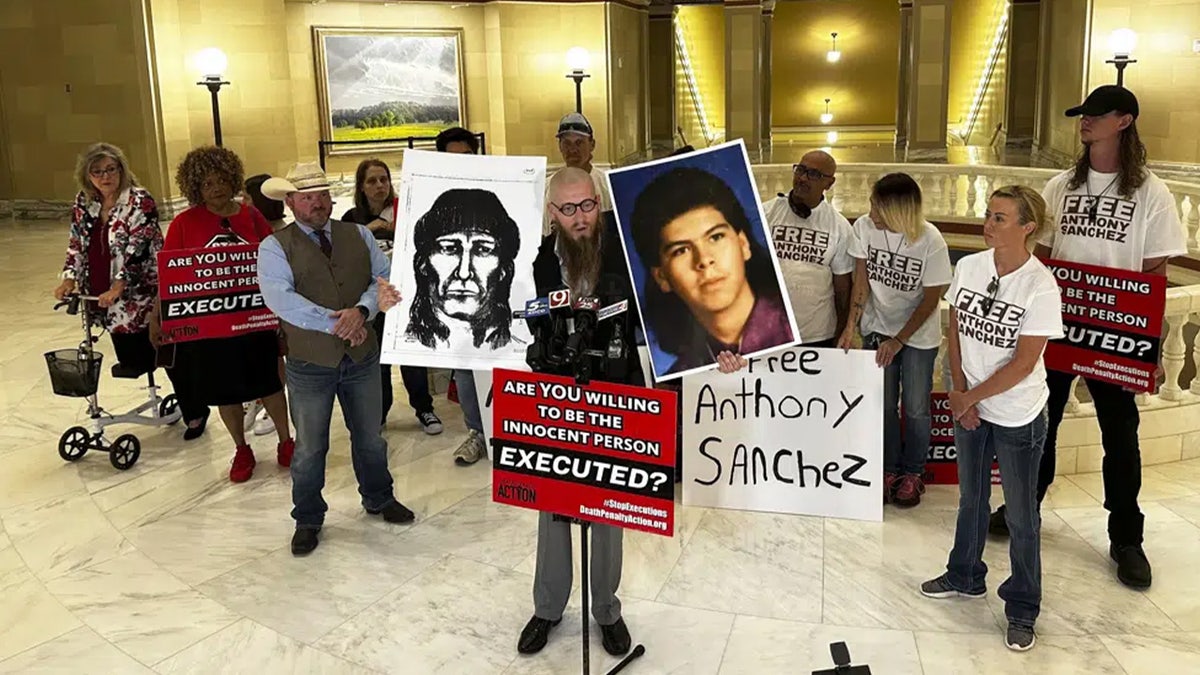 Protesters for Anthony Sanchez