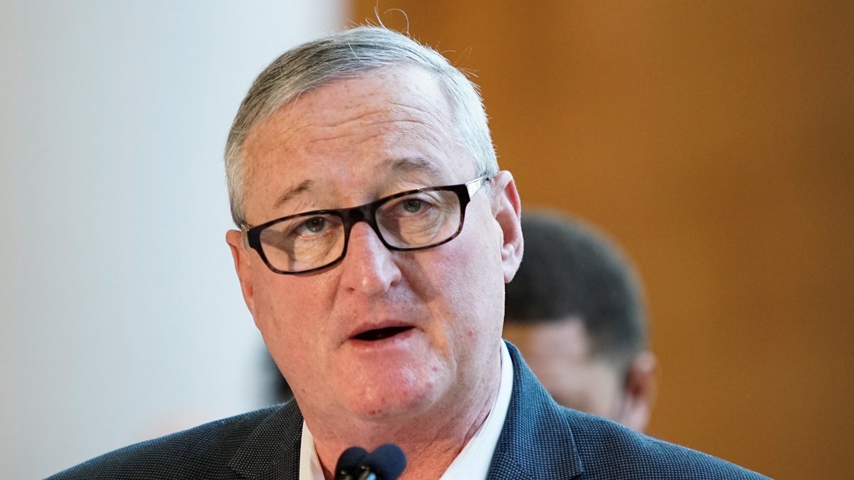 Philadelphia mayor Jim Kenney speaks during a news conference as vote counting continues three days after the 2020 U.S. presidential election, in Philadelphia, Pennsylvania