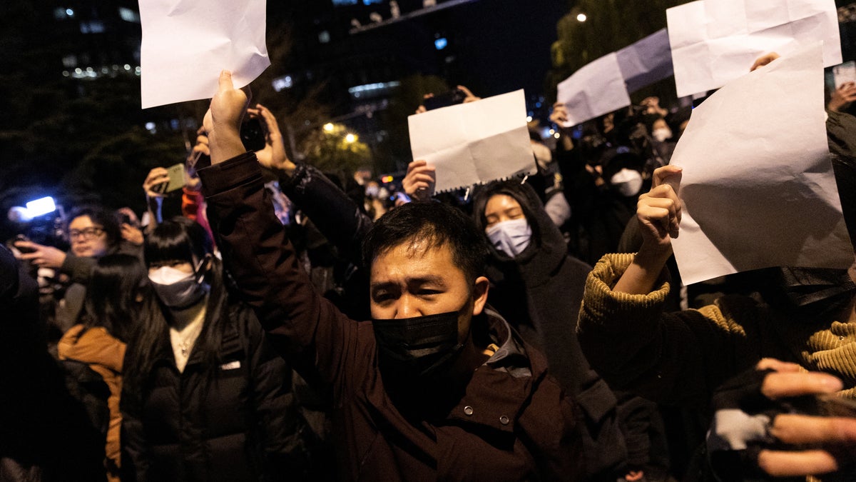 protest in china