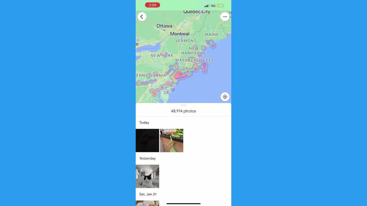 Google photo app locations on iPhones and Android