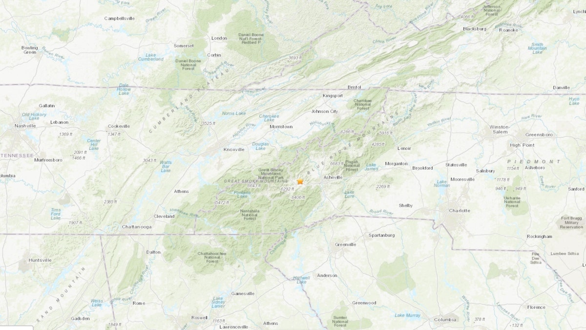 4th June earthquake hits NC mountains Friday