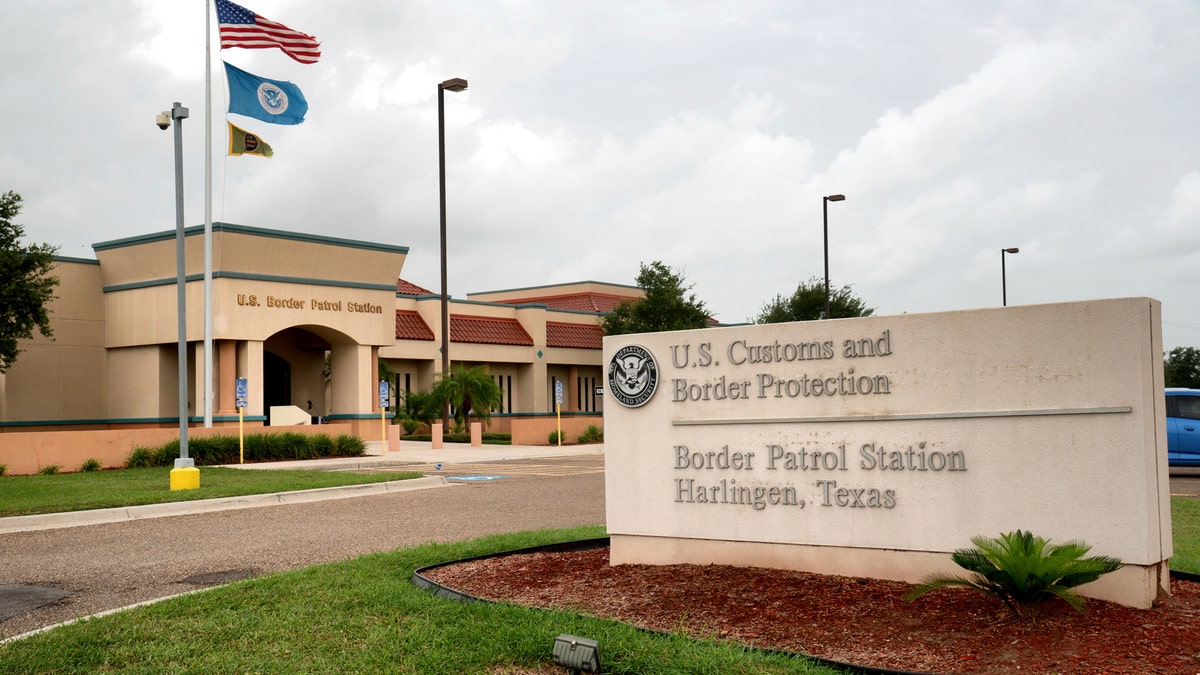 Entrance to Harlingen Station in Texas