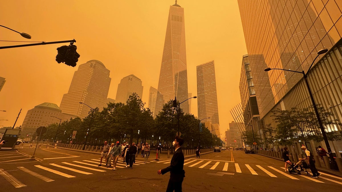 World Trade Center smoky haze
