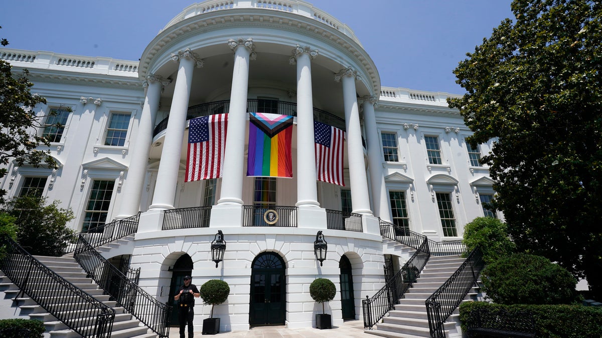 pride flag at the White House