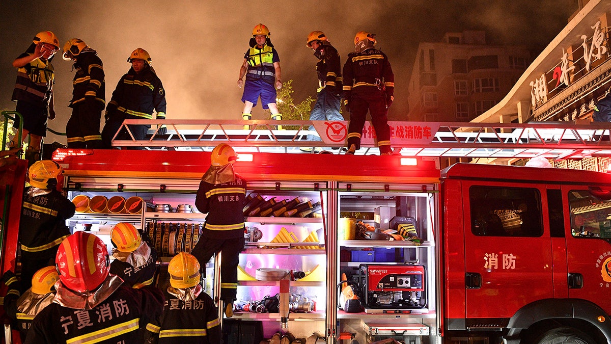 Chinese firefighters