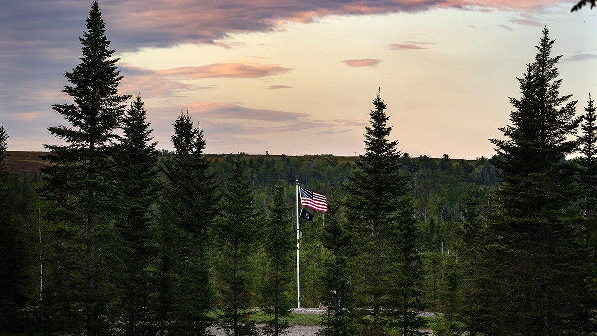 U.S. flag flies at Patriot Park