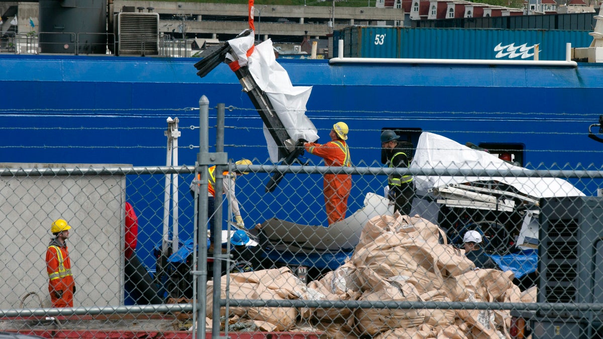 Titan debris unloaded