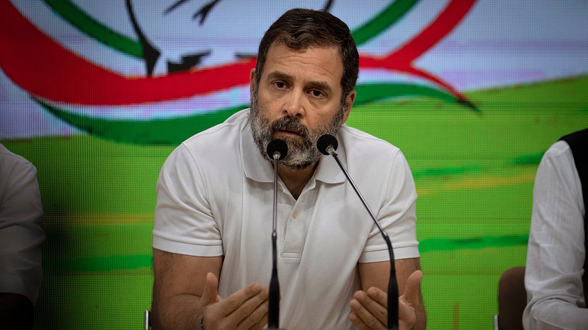 Indian opposition leader Rahul Gandhi 