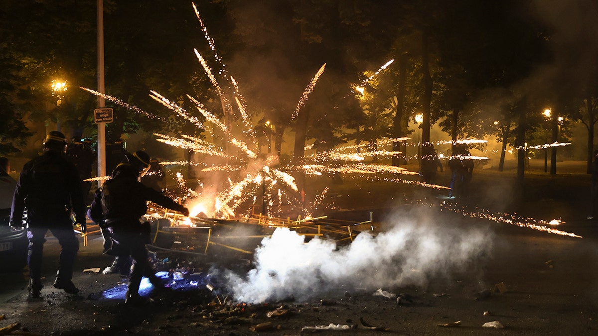 A firework exploding