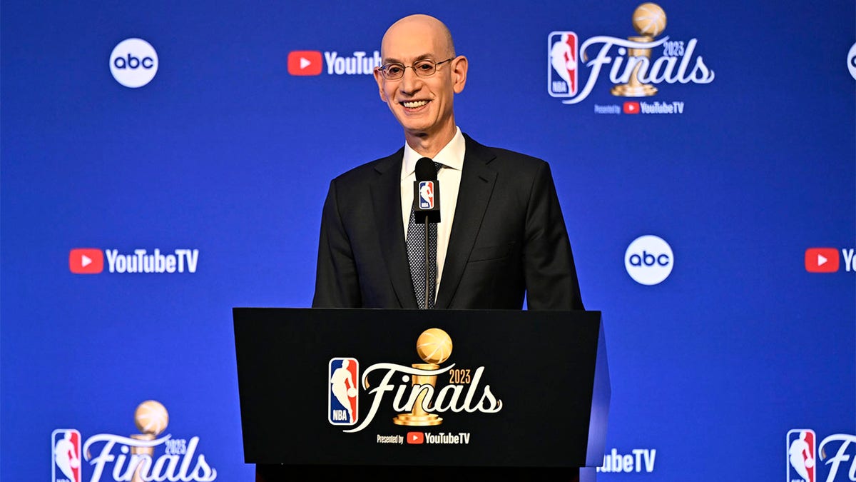 Adam Silver speaks at press conference