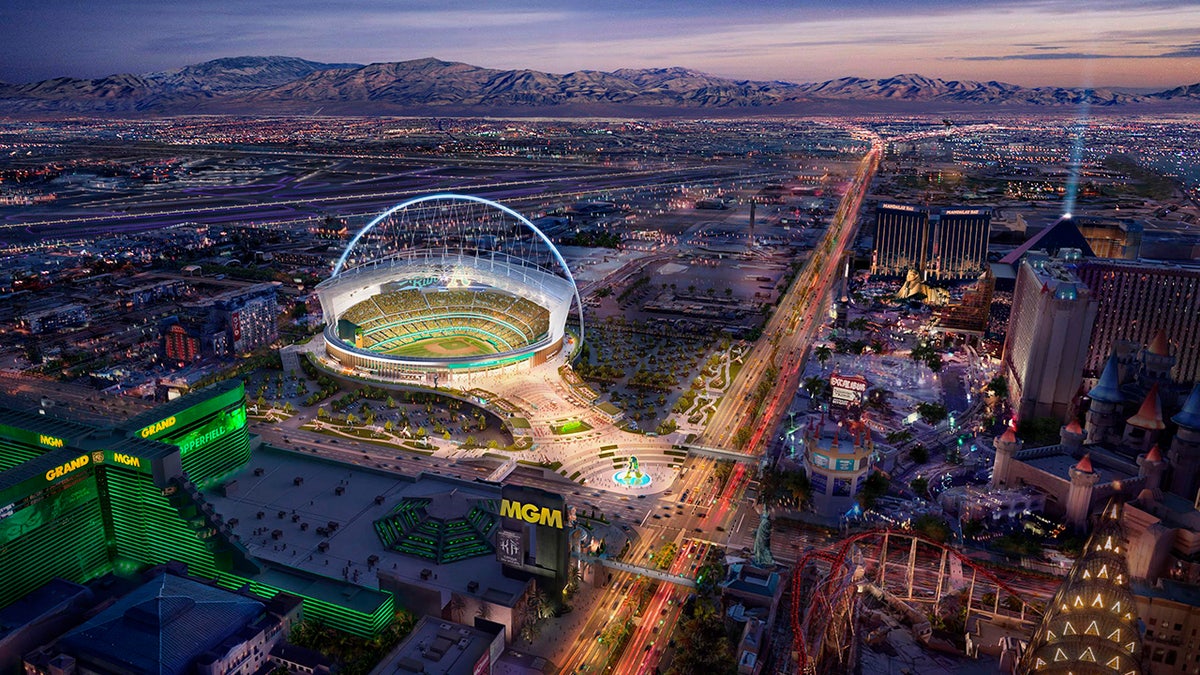 A rendering of the A's/Vegas site