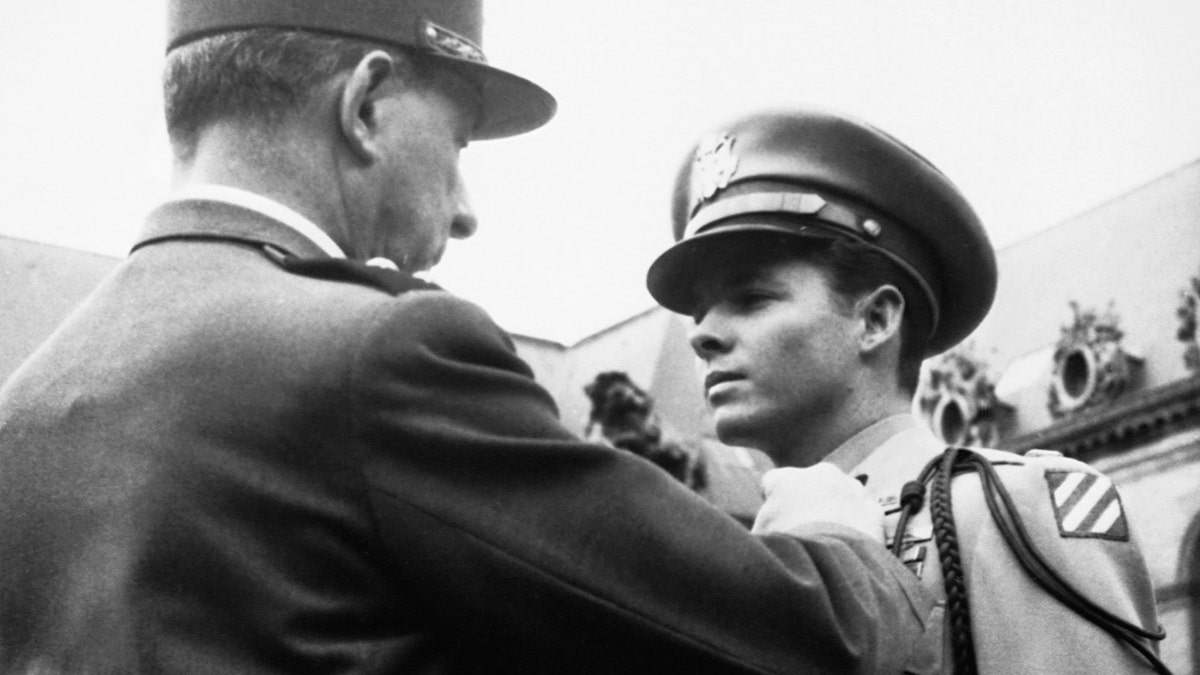 Audie Murphy Receives Legion d'Honneur