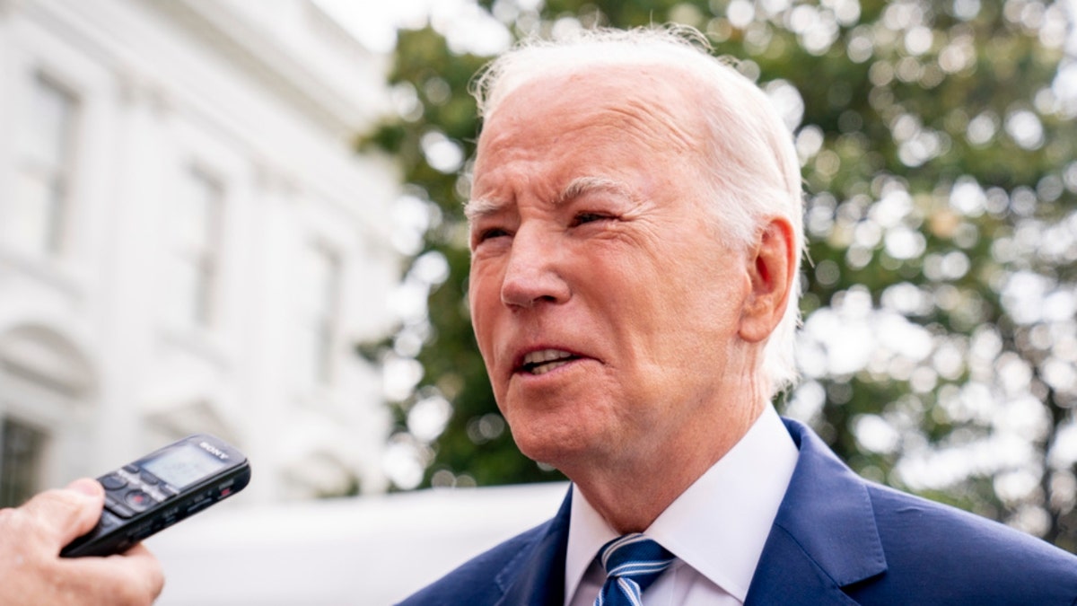 Biden speaking with reporters