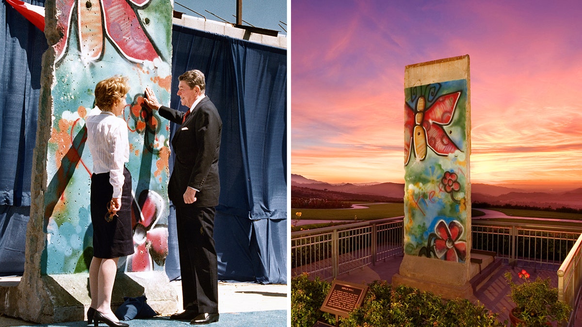 The dividing Berlin Wall artwork