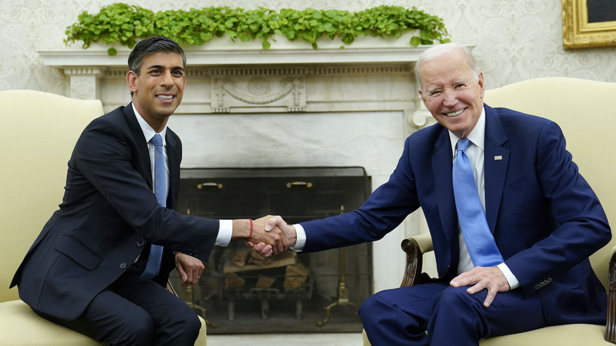 Biden Sunak meeting