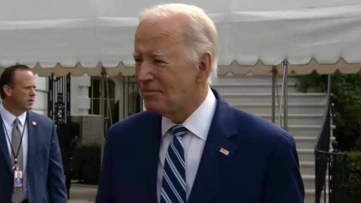 President Biden speaks with reporters