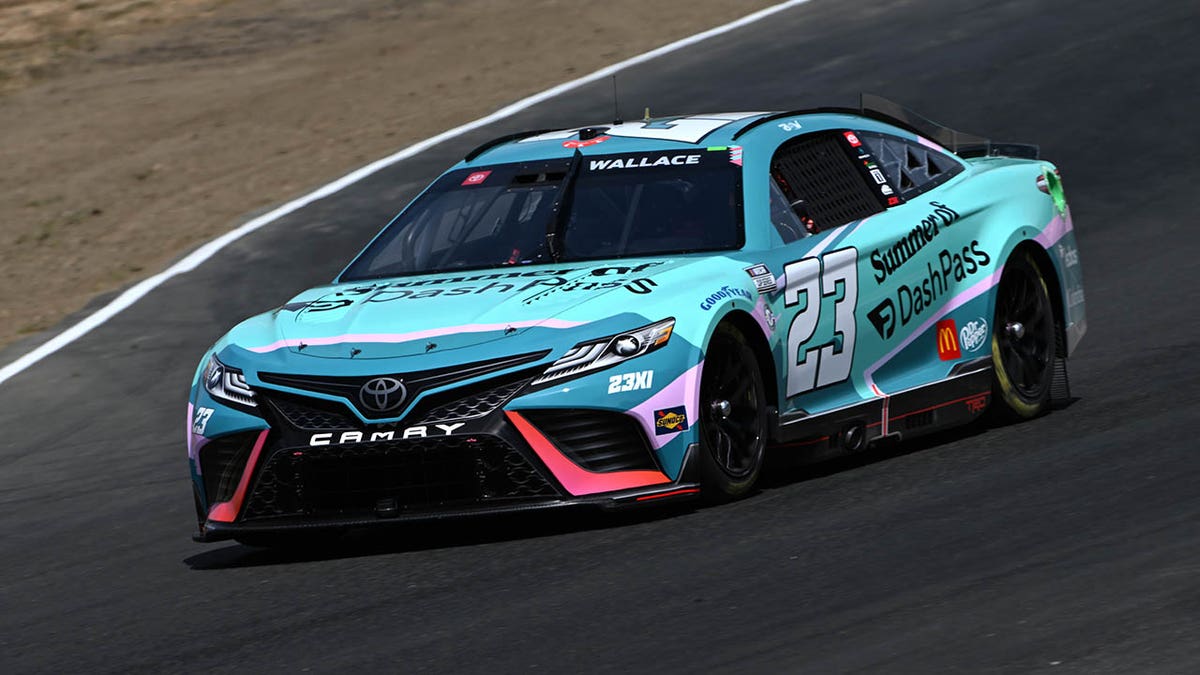 Bubba Wallace drives in Sonoma