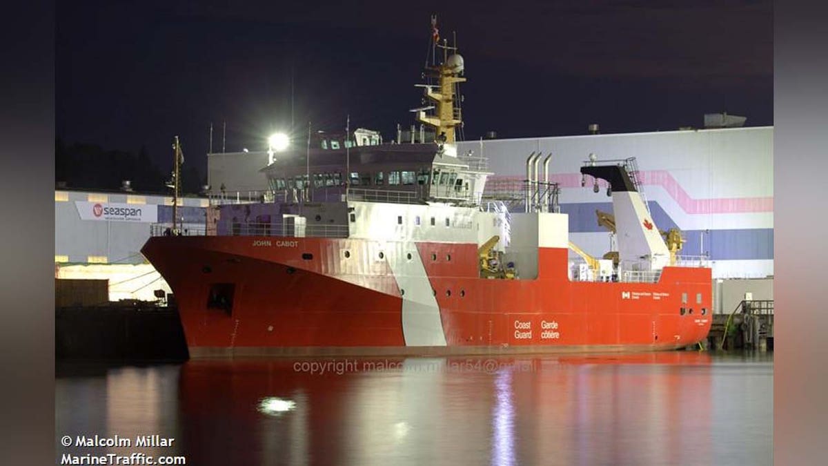 The CCGS John Cabot docked