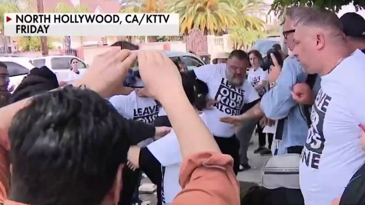 Protests Saticoy Elementary School