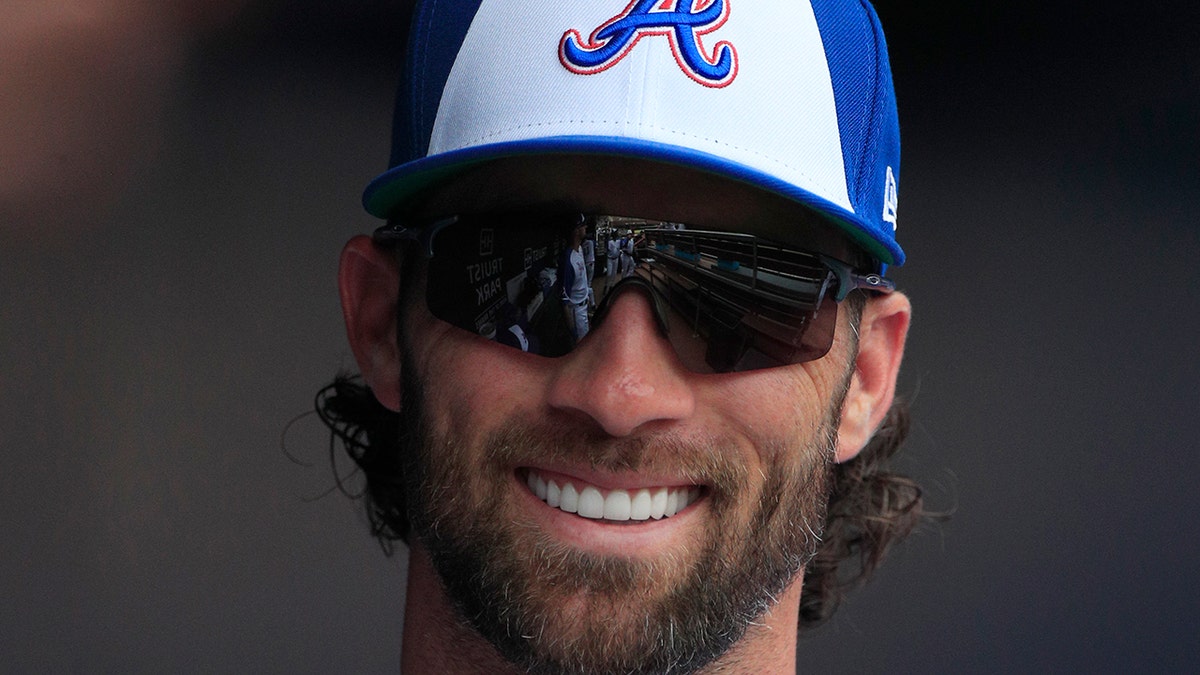 Charlie Culberson smiles