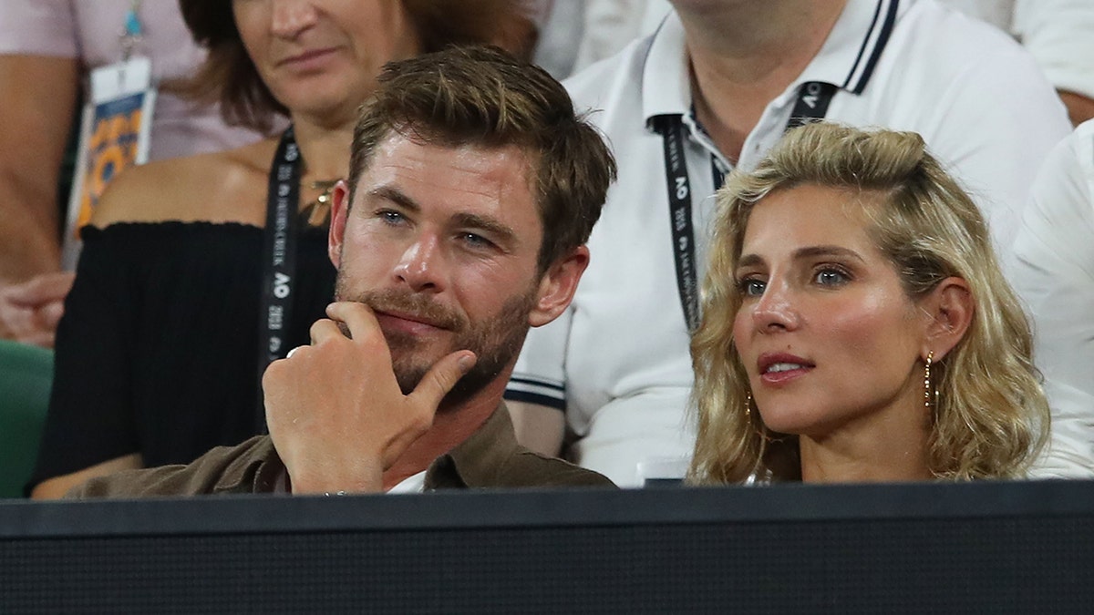Chris Hemsworth and Elsa Pataky at an event