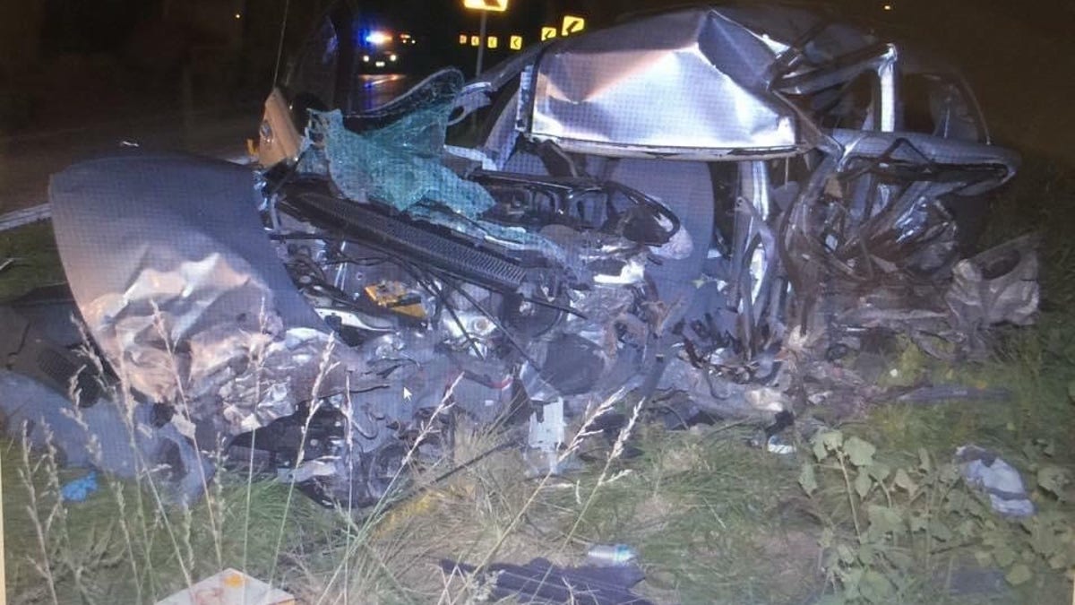 Crash scene where Destiny's son was killed