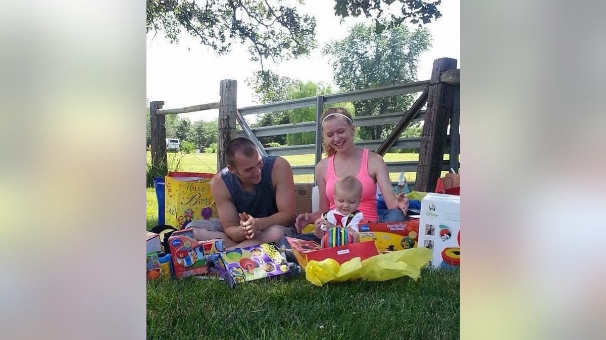 Destiny Klimaszewski's husband Corey and son Parker