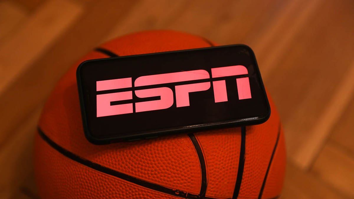 ESPN logo on a phone