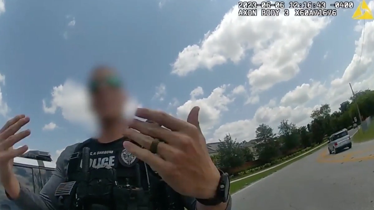Orlando police officer pulled over, capture from body cam