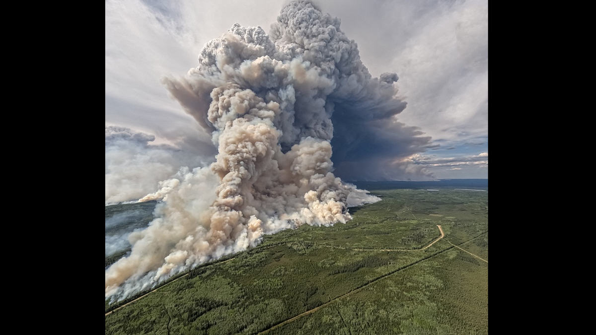 British Columbia wildfire in Fort Nelson