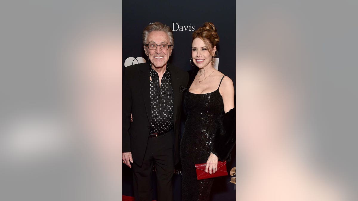 Frankie Valli and Jackie Jacobs at a red carpet event