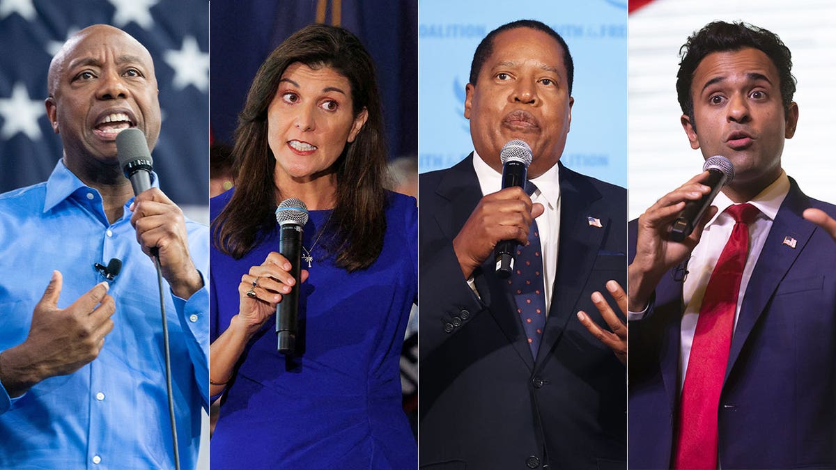 Tim Scott Nikki Haley Larry Elder Vivek Ramaswamy 