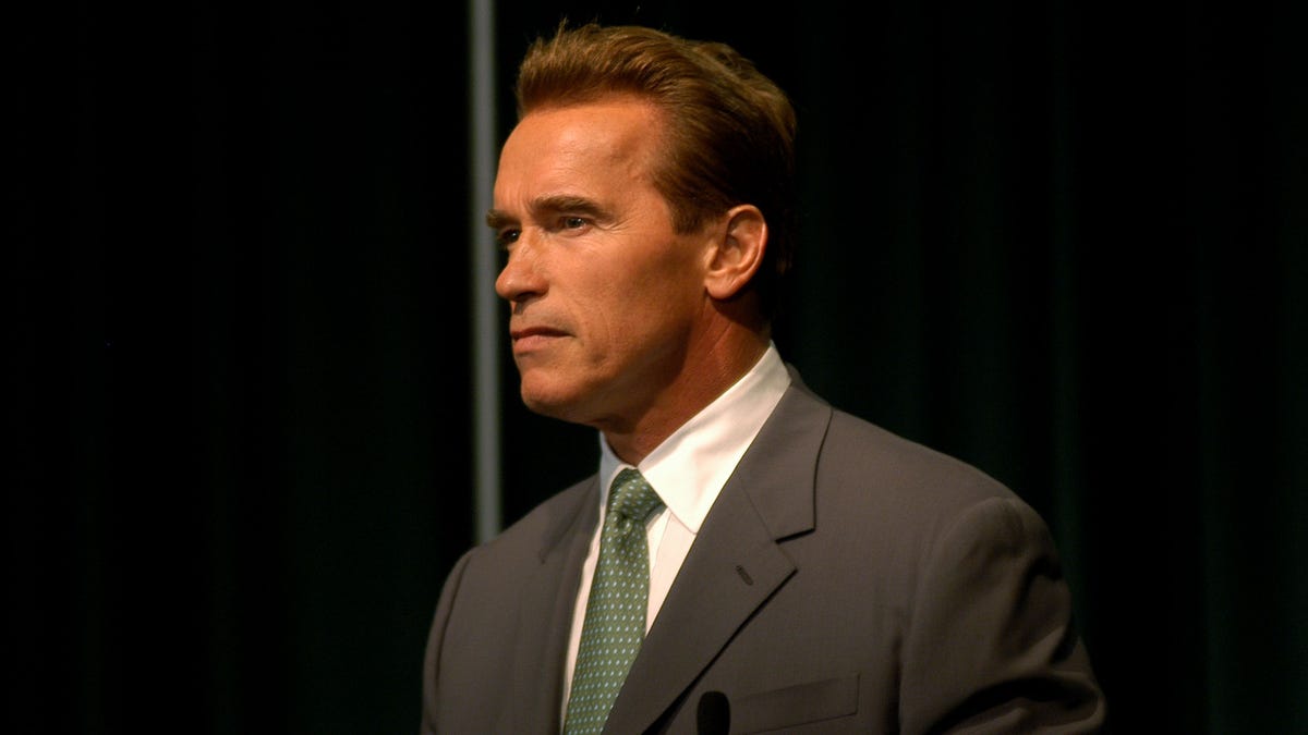 Arnold Schwarzenegger in a suit