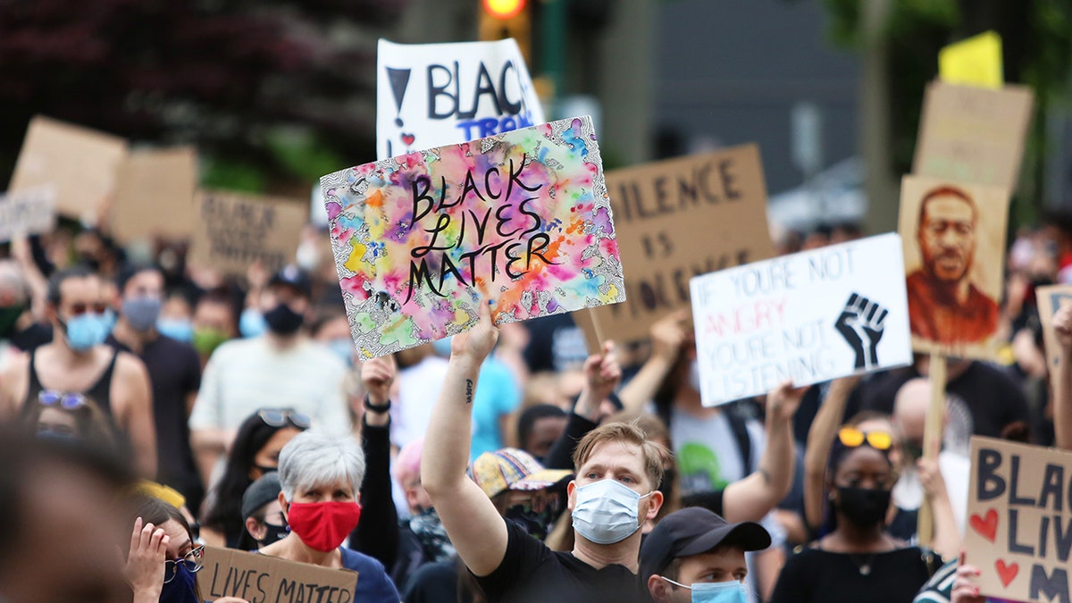 Black Lives Matter protesters in Canada