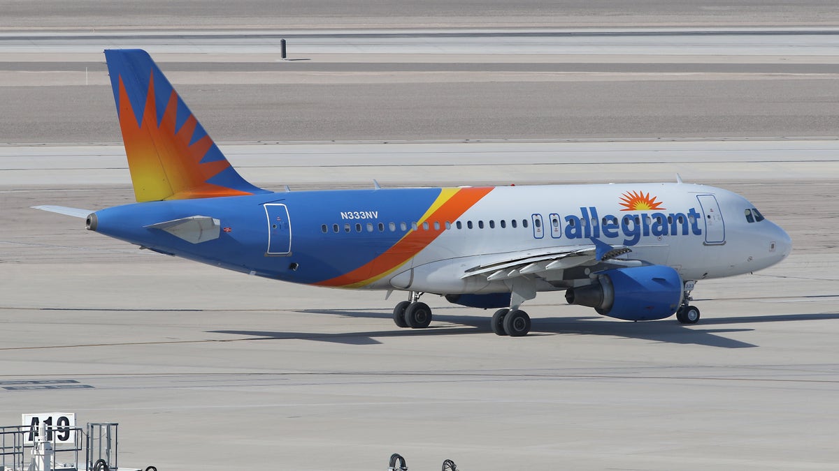 Allegiant Air jet on tarmac