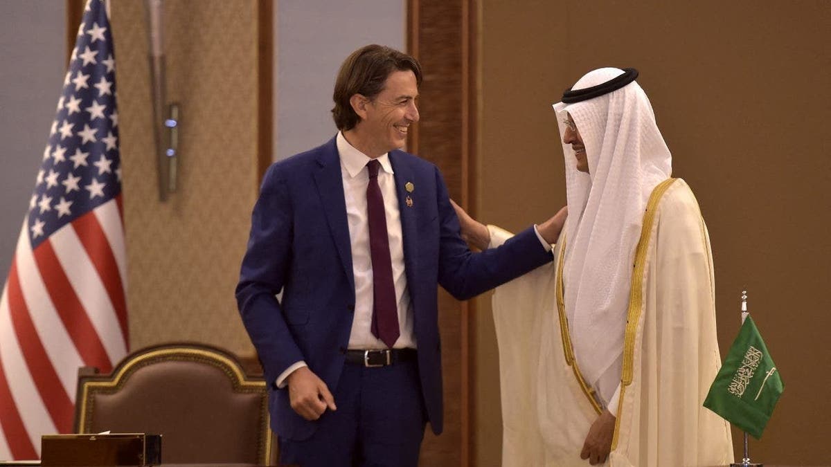 Amos Hochstein and Abdulaziz bin Salman al-Saud