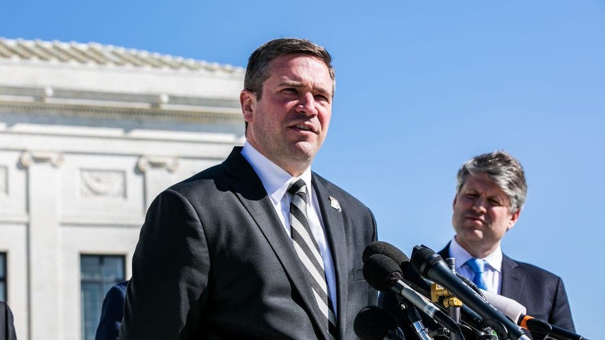 Missouri AG Andrew Bailey outside US Supreme Court