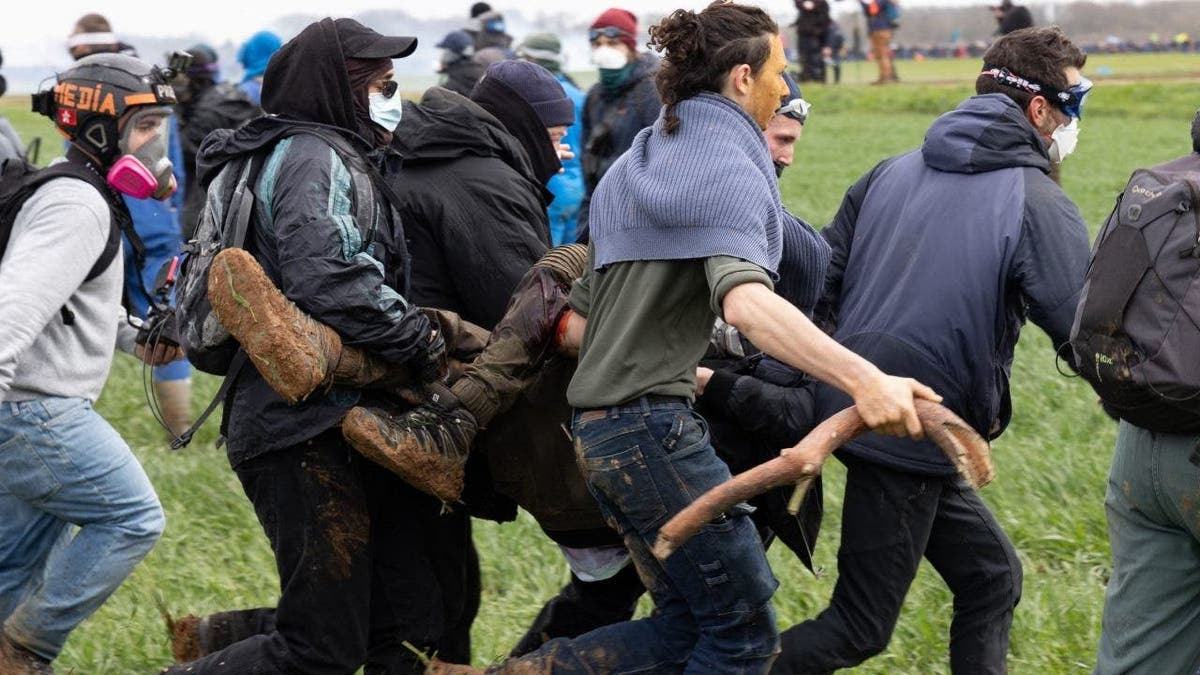 France environmental protests reservoir