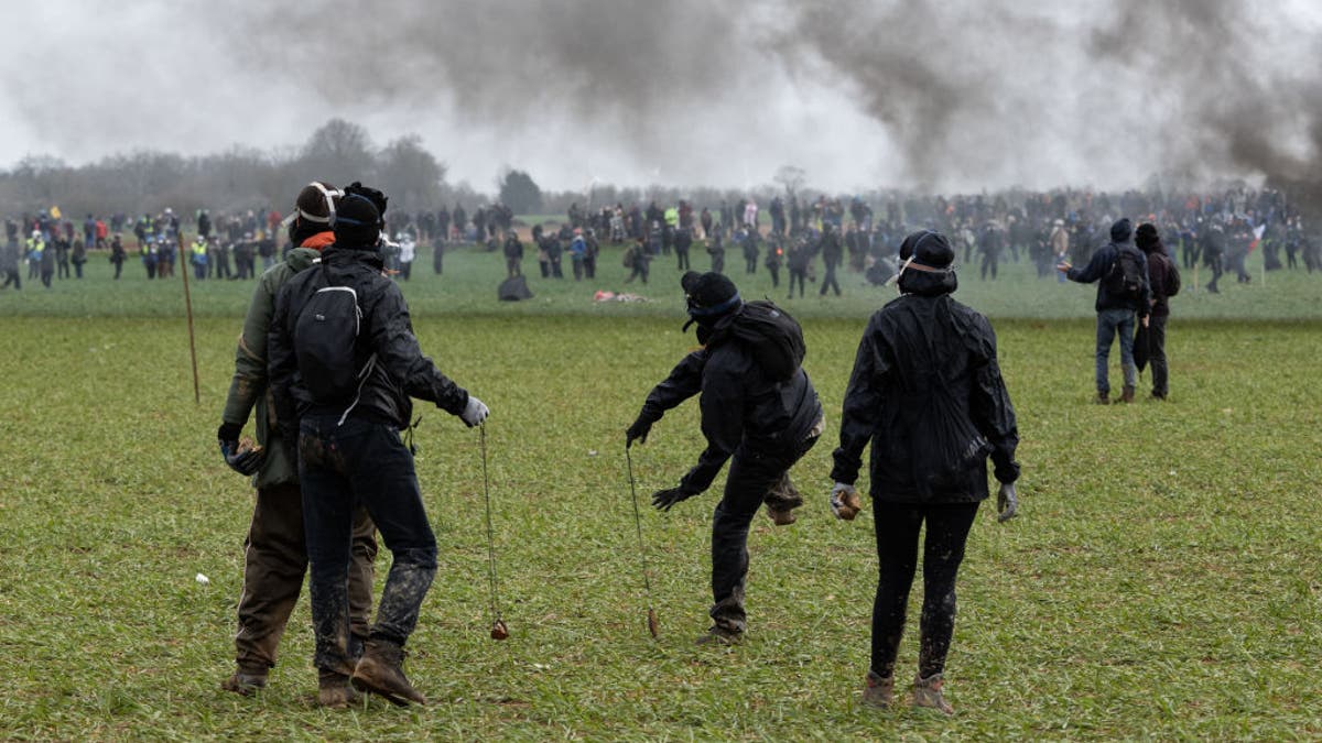 French climate protestors