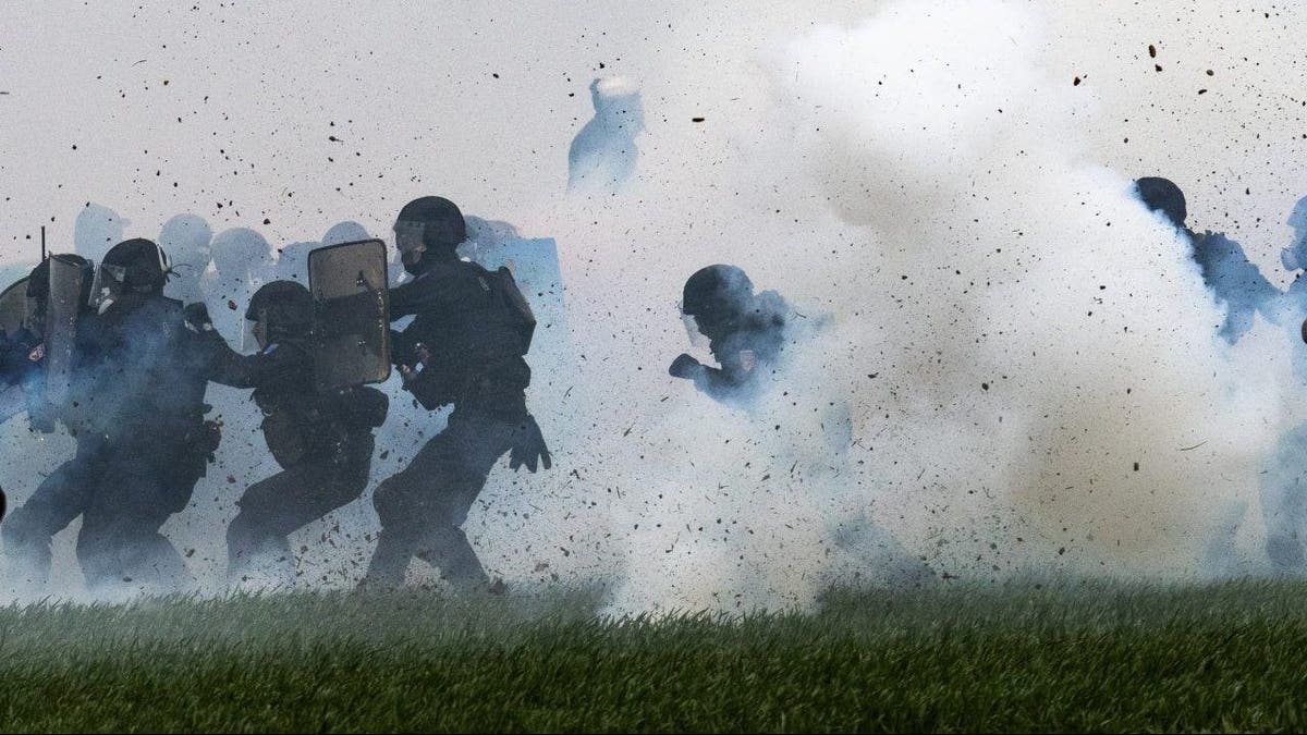 French police clash with climate protestors