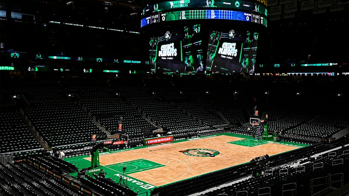 A view of the TD Garden floor