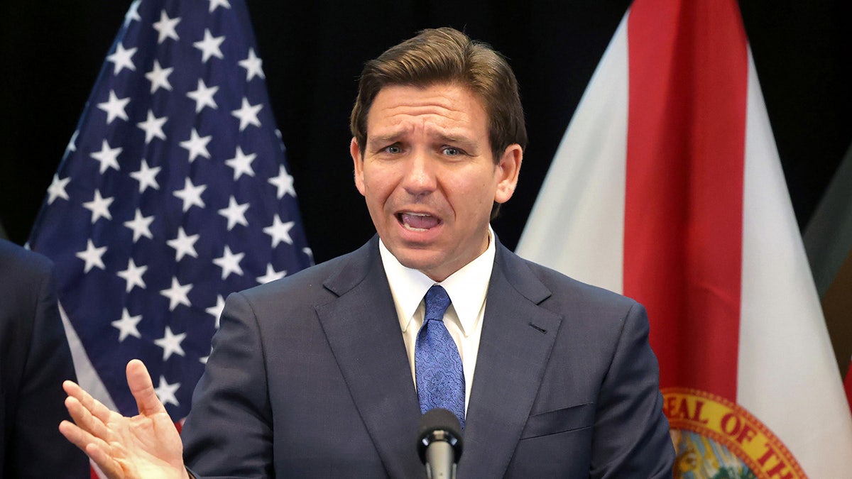 DeSantis answers a question by Disney's district