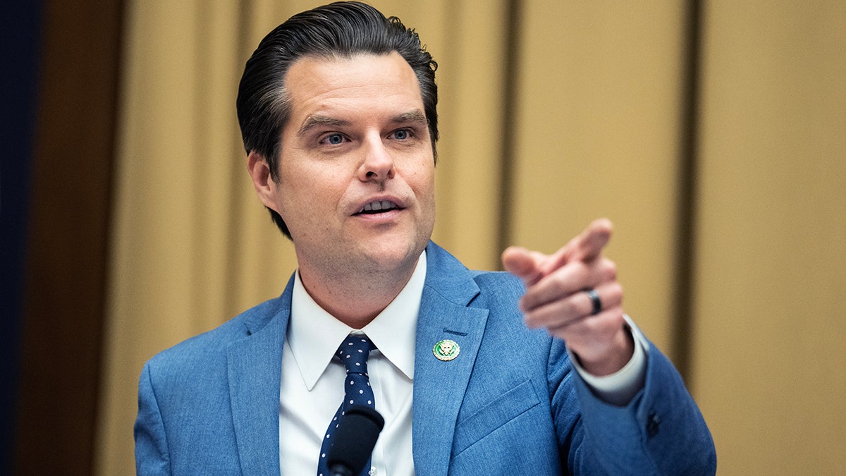 Gaetz pointing