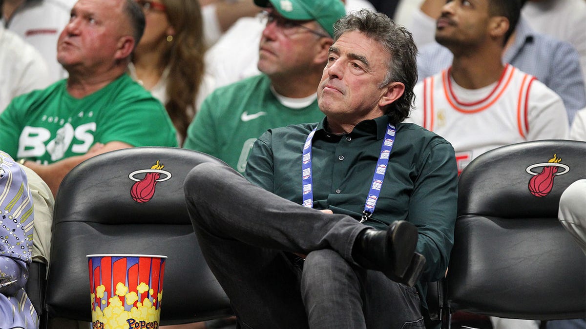 Wyc Grousbeck watches Game 3