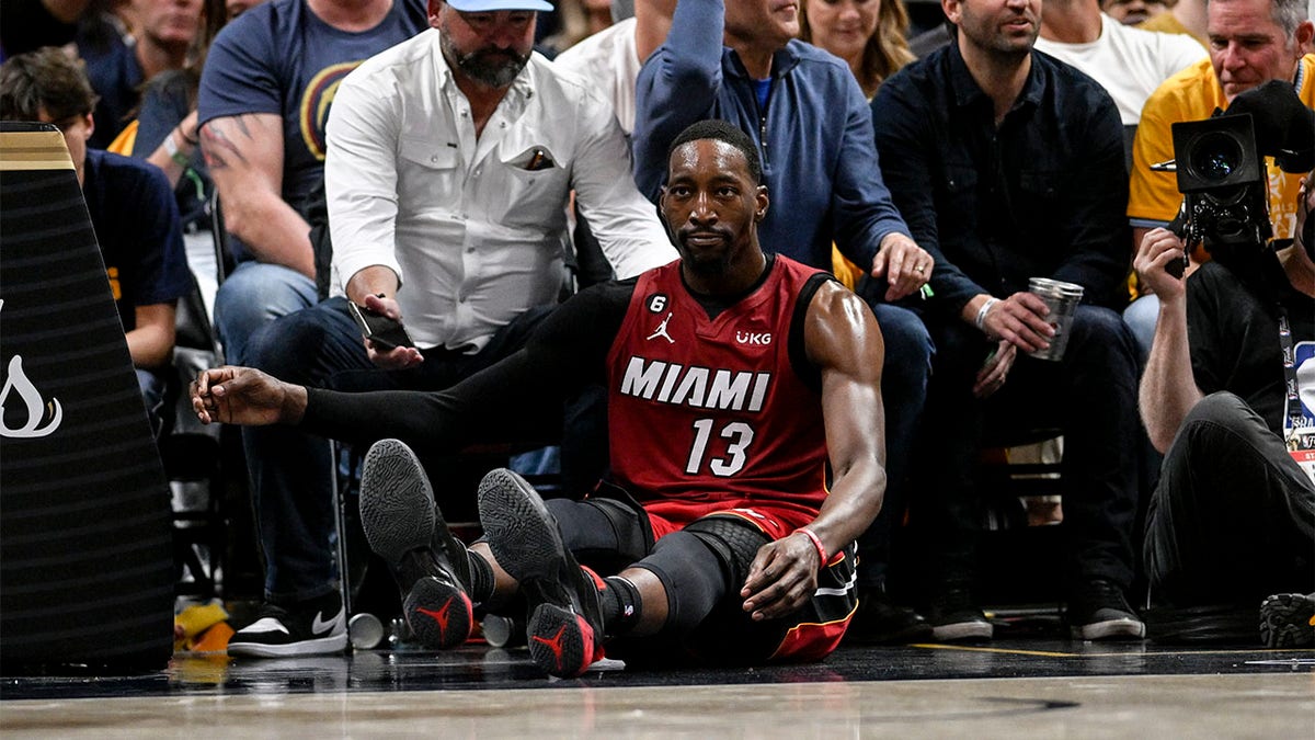 Bam Adebayo plays in Game 1 of the NBA Finals