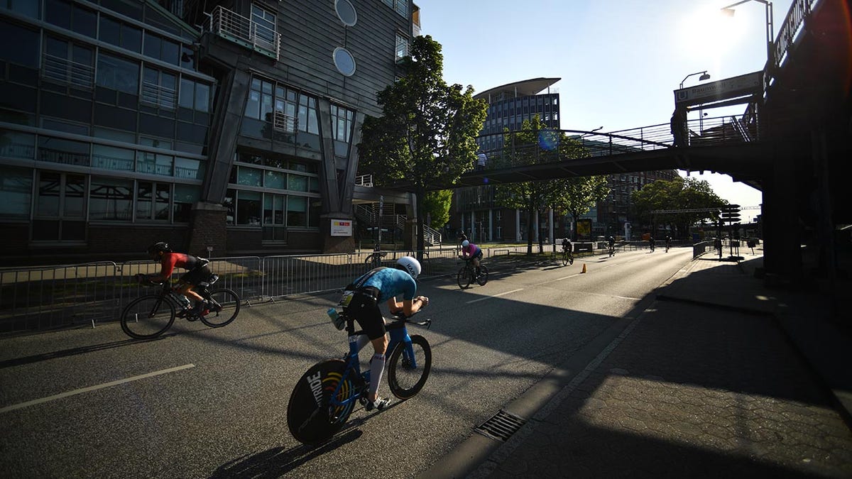 An Ironman race in Germany